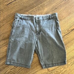 Carbon2Cobalt Mens‎ Gray Flat Front twill Shorts size 34